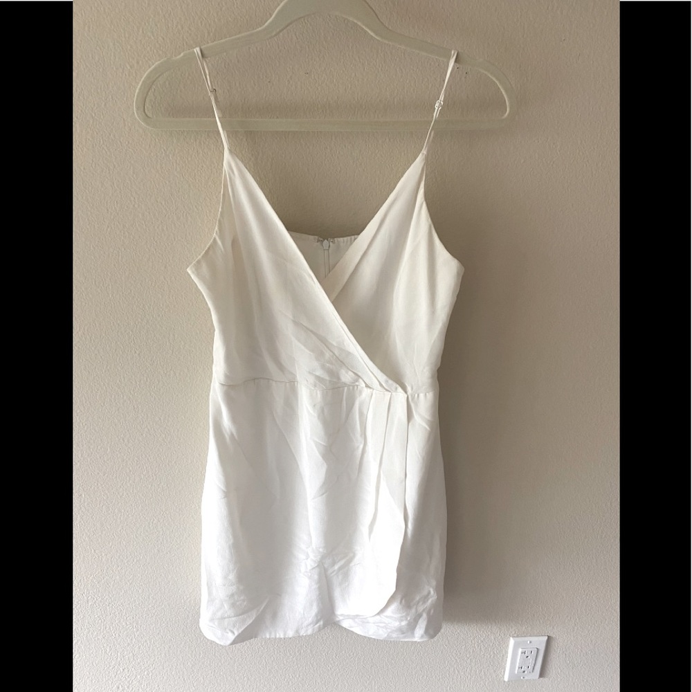 White Lavendar Brown Silk Dress